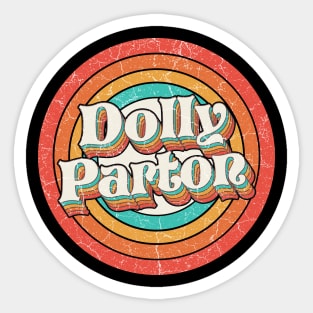 Dolly Proud Name - Vintage Grunge Style Sticker